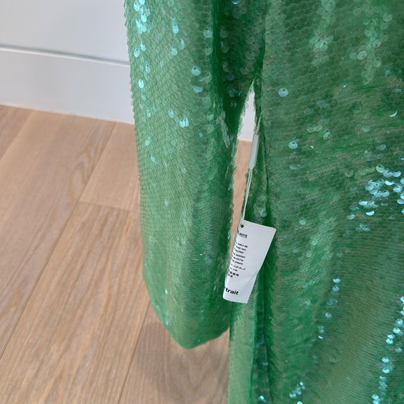 Self Portrait Sequin Ruffled Midi Dress NWT - Picture 8 of 9